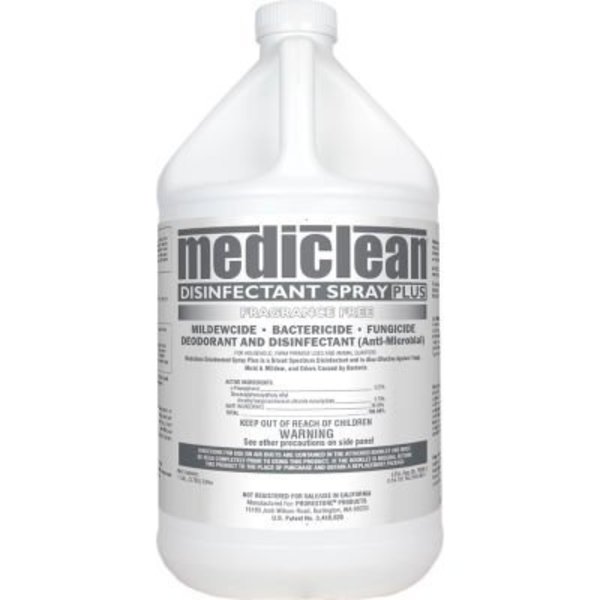 Dri-Eaz Mediclean Disinfectant Spray Plus Fragrance Free 221522902 - 1 Gallon - Case of 4 110576